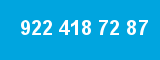 922 418 72 87 922 418 72 87